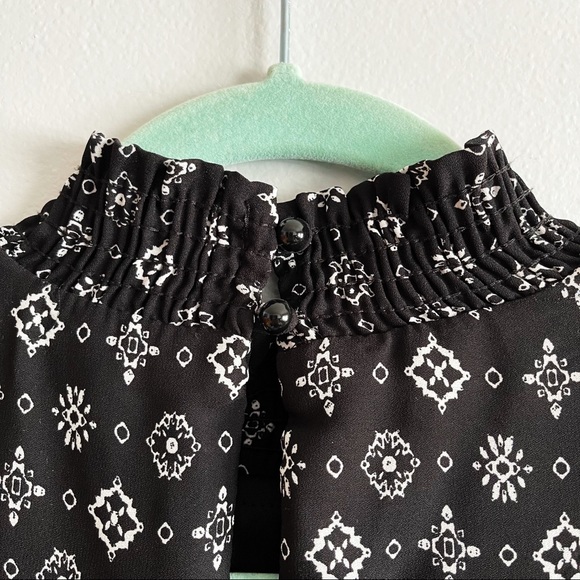 Speechless Black Print Sleeveless High Neck Dress Size Medium - Picture 5 of 10